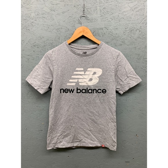 New Balance T-Shirt Mens S Logo 100% Cotton Running Crewneck‎ - Picture 1 of 7